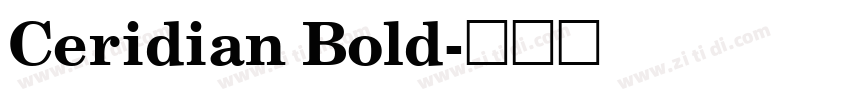 Ceridian Bold字体转换